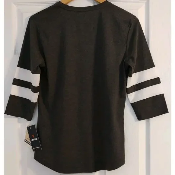 Women's Boston Bruins Shirt Gray Fanatics NHL Round Neck - Small NWT - Picture 4 of 6